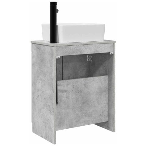 Mobile da bagno con lavabo Grigio Cemento 54 x 35 x 83 cm - Foto 2