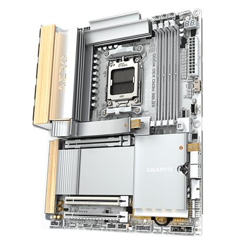 X870E AERO X3D WOOD Scheda Madre - Supporta CPU AMD Ryzen 9000, VRM digitale a 16+2+2 fasi, fino a 9000Hz DDR5 (O.C.), 2xPCIe 5.0 + 2xPCIe 4.0, Wi-Fi 7, LAN 5GbE, USB 4 - Foto 2