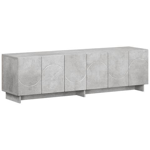 Supporto TV 140 x 34.5 x 40 cm Grigio Cemento - Foto 1