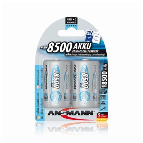 Confezione 2 Batterie Ricaricabili Nimh Torcia 8500 Mah - Foto 1