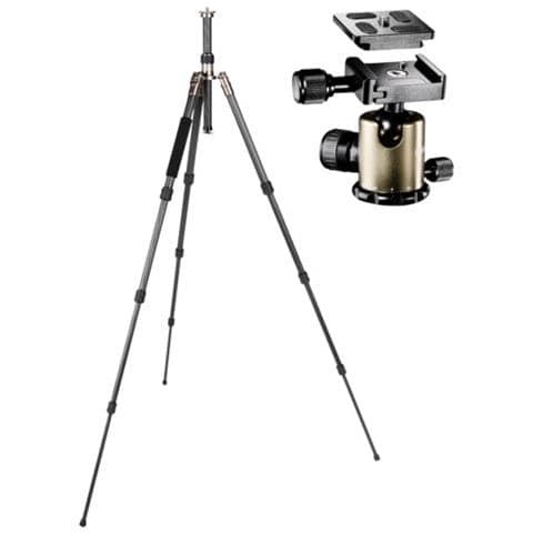 Treppiede con Testa a Sfera Altezza Max 170 cm Nero 17995-EU - Foto 1