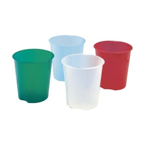 Cestino gettacarte in polipropilene, antiurto, lavabile da 16,5 litri colore Trasparente - Foto 1