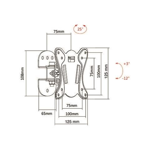 Supporto Per Tv Fino A 27" Kg25 - Foto 2