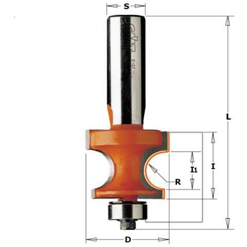 Fresa Mezzo Tondo Concavo C/cusc.hw S=8 D=28.5 R=6.35 961.064.11 - Foto 1
