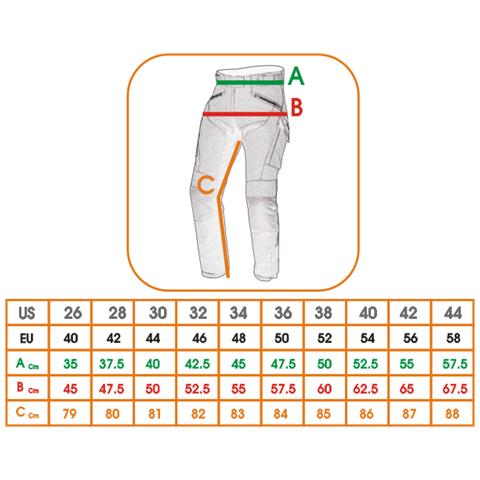 Pantaloni Moto Jeans Mesh Tessuto Cordura Traforato Estivo Protezioni Donna 30 - Foto 2