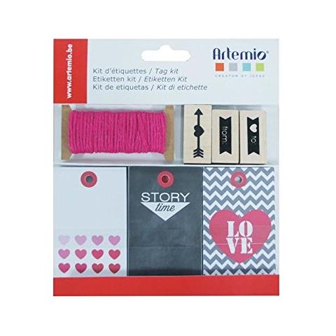 Love Set Di 34 etichette E Tamponi, Carta, 15 x 1,5 x 16 cm - Foto 1