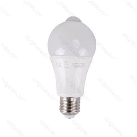 Lampadina Led A5 A60 12w Con Sensore Attacco E27 - 950 Lumen - 3000k Luce Calda - Grande Angolo 280 Misura D60h125mm Cri80ra - Foto 2