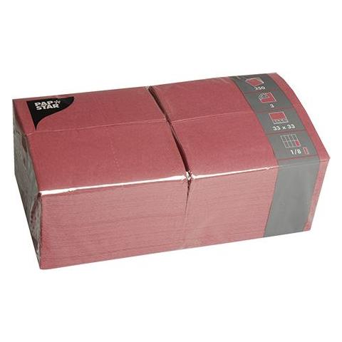 84577 tovagliolo di carta Carta velina Bordeaux 250 pz - Foto 1