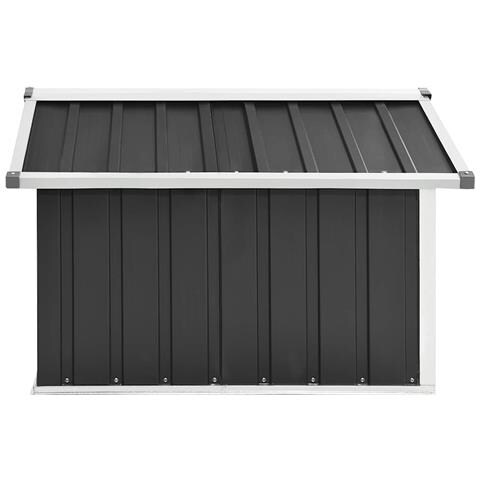 Capanno per Robot Tosaerba 92x97x63cm Acciaio Zincato Antracite - Foto 9