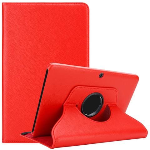 Custodia Per Tablet Compatibile Con Samsung Galaxy Tab 3 (10.1"" Zoll) P5200 In Rosso Papavero - Coperchio Protettivo Senza Auto Wake Up, Con Funzione Stand E Chiusura A Fascia Elastica - Foto 1