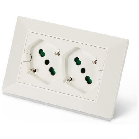 Doppia Presa Incasso Per Scatola Serie 'opera Plus' Colore Bianco - Foto 2