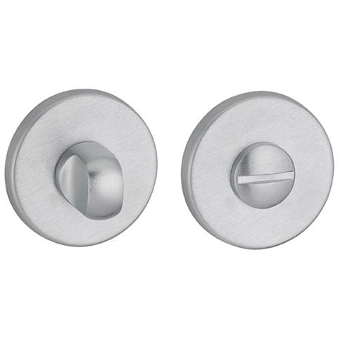 Coppia Borchie, Rosetta Tonda Ø 50mm A Pomolo, Cromo Satinato - Frosio Bortolo - Foto 1