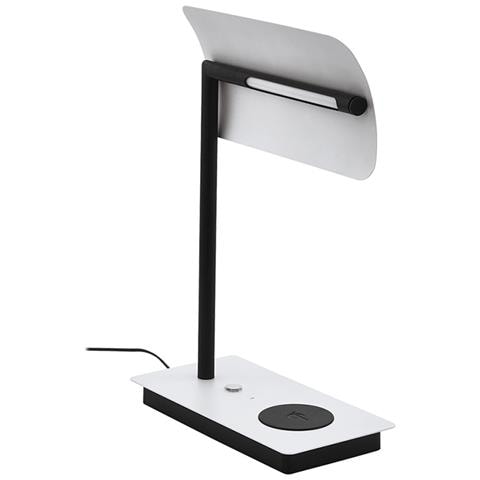 Lampada Da Scrivania Moderna Arenaza Led Metallo Bianco E Nero - Foto 1