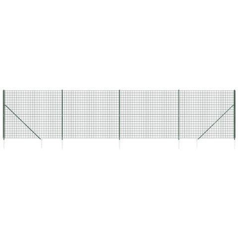 Recinzione Metallica Con Picchetti Ancoraggio Verde 2,2x10 M - Foto 1