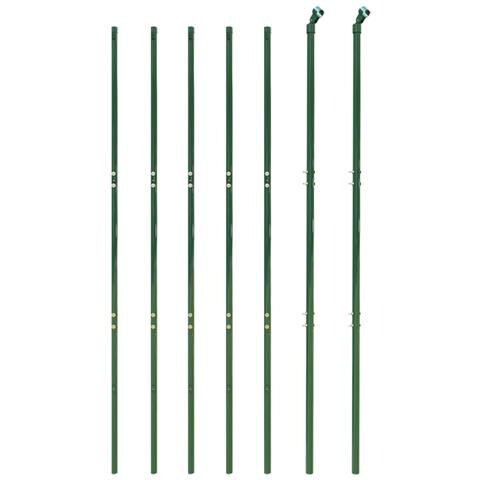 Recinzione Metallica Con Picchetti Ancoraggio Verde 2,2x10 M - Foto 2
