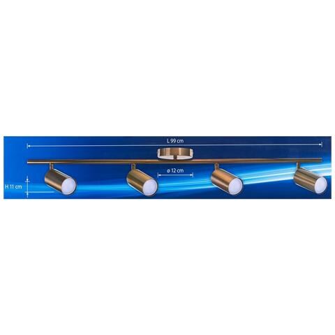 Lampadario Aje-spectra 4p Oro Dorato Metallo 40 W - Foto 7