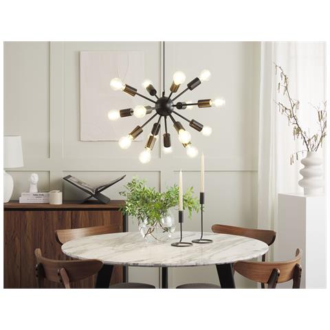 Lampadario Balagas Metallo Nero - Foto 1