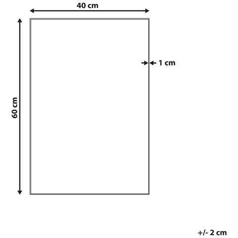 Specchio Angers 40 Cm 60 Cm Argento - Foto 10