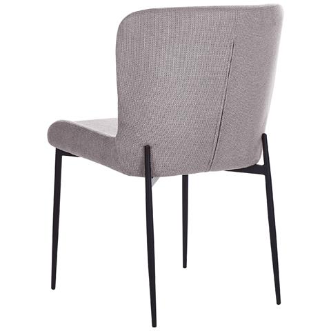 Set Di 2 Sedie Tessuto Grigio Scuro Ada - Foto 8