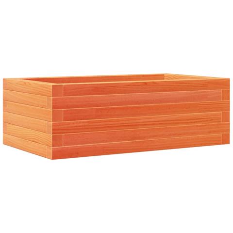 Fioriera Giardino Marrone Cera 70x40x23cm Legno Massello Pino - Foto 2