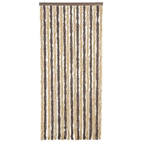 Tenda Antimosche Marrone Scuro E Beige 56x185 Cm In Ciniglia - Foto 3