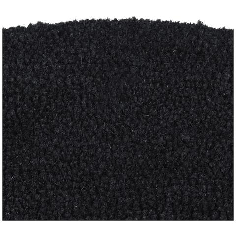 Zerbino Nero Mezzo Rotondo 50x80 Cm Fibra Di Cocco - Foto 3