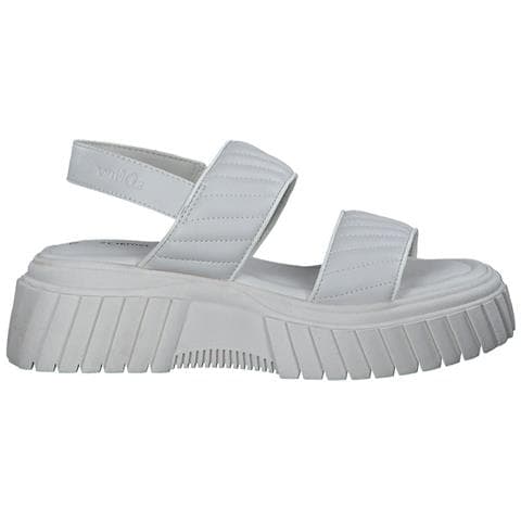 Beige Casual Open Sandals Sandali Sintetico E Tessile Scarpe Donna Beige Eu 38, 5-28705-20 400 - Foto 1
