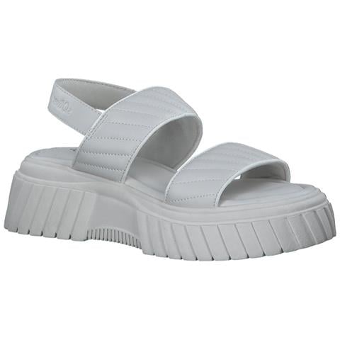Beige Casual Open Sandals Sandali Sintetico E Tessile Scarpe Donna Beige Eu 38, 5-28705-20 400 - Foto 2