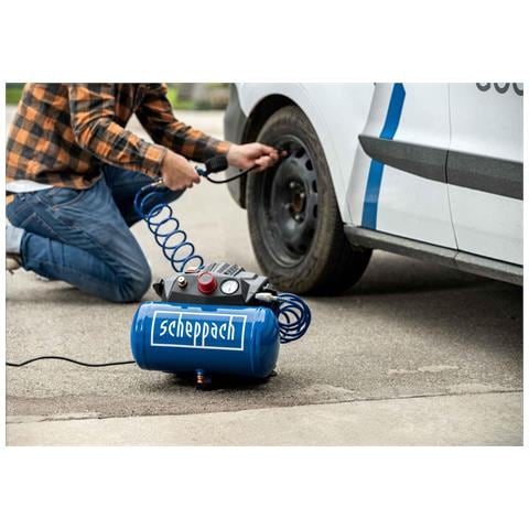 Compressore Aria Portatile 1.6hp 6lt 8barcon 5 Accessori E Tubo Hc06 - Foto 8