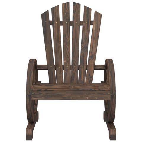 Sedie da Giardino Adirondack 4 pz in Legno Massello di Abete - Foto 2