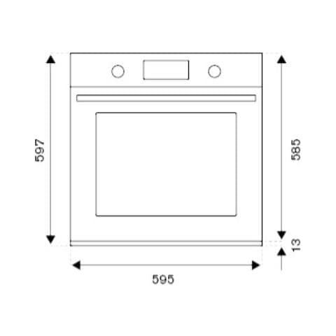 Forno a Gas da Incasso F605HERGKNE Capacità 76 L Multifunzione Ventilato Colore Nero - Foto 4