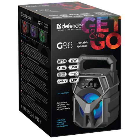 G98 Altoparlante portatile mono Nero 5 W - Foto 9