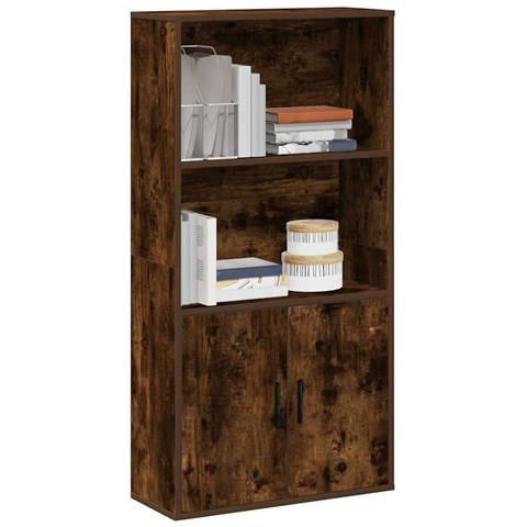 Libreria Rovere Fumo 60x24x120 Cm In Truciolato - Foto 1
