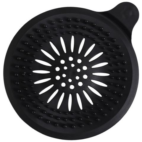 Set Da 2 Acchiappa Capelli In Silicone Per Scarico, Copertura Per Scarico Doccia Per Vasca Da Bagno Black - Foto 6