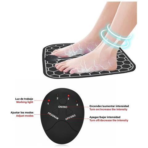 Stimolatore Portatile Per Piedi Ems, Con Batteria Ricaricabile. Massaggiatore Per Migliorare La Circolazione Dei Piedi. - Foto 5