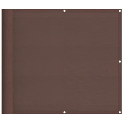 Paravento Da Balcone Marrone 90x700 Cm 100% Poliestere Oxford - Foto 2