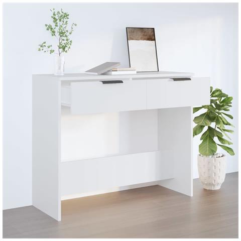 Lusso Casadino -  Tavolino Da Salotto Bianco 90x36x75 Cm In Legno Multistrato - Foto 8