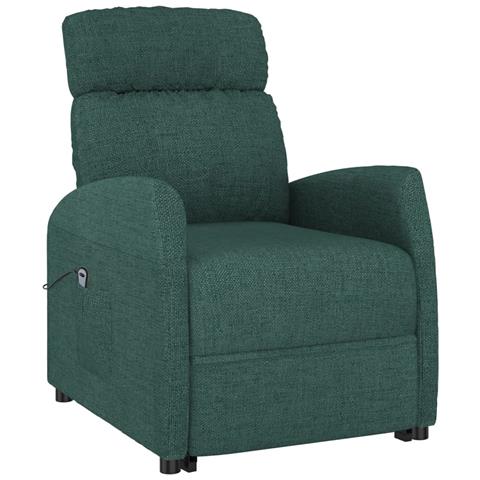 Lusso Casadino -  Poltrona Alzapersona Verde Scuro Tessuto - Foto 2