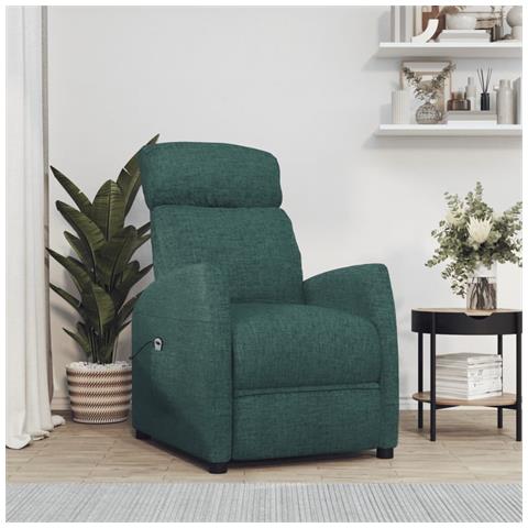 Lusso Casadino -  Poltrona Alzapersona Verde Scuro Tessuto - Foto 8