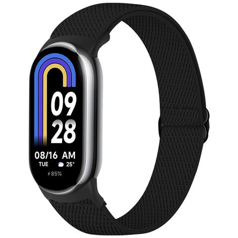 Cinturino Elastico In Nylon Per Xiaomi 8/9 (14 Mm) Black - Foto 1