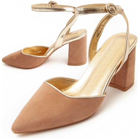 Scarpa Con Tacco Selina77 Marrone Marrone Materiale Sintetico - Foto 1