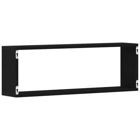 Mensole vitaXL - Set di 2, Rovere Nero, 80x15x26 cm, Realizzate in Legno Ingegnerizzato - Foto 9