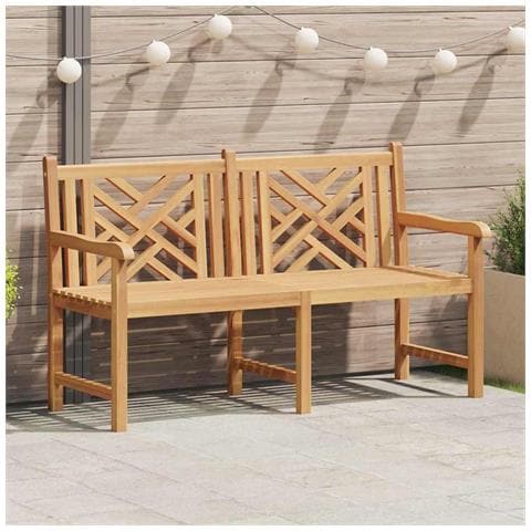 Panchina da giardino Marrone 150 x 60 x 90 cm - Foto 2