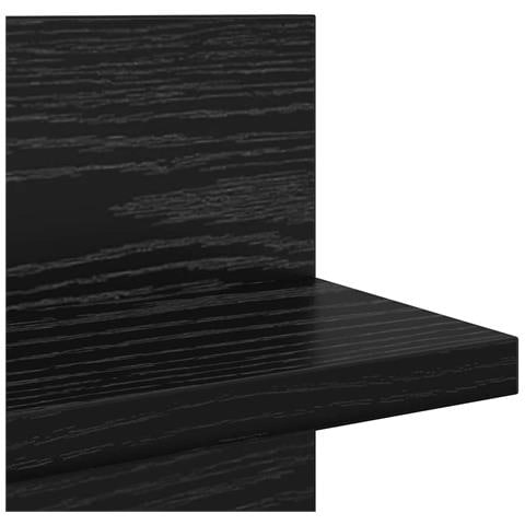 Scaffali da parete 2 pcs Rovere nero 80 x 11.5 x 18 cm - Foto 9