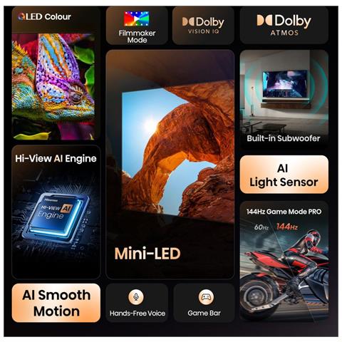Smart TV ULED MiniLED 50" 4K 50U7Q - Foto 10