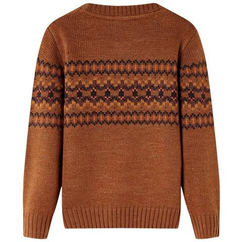 Maglione per Bambini Lavorato a Maglia Cognac 128 - Foto 2