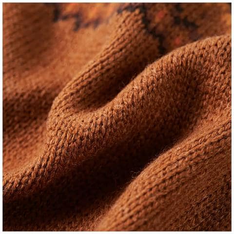 Maglione per Bambini Lavorato a Maglia Cognac 128 - Foto 7