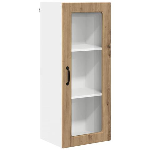 Pensile cucina con porta Rovere artigianale 40 x 31 x 100 cm - Foto 1