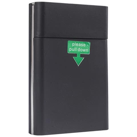 Custodia Slim Per Sigarette Con Apertura A Scatto, Materiale Pvc, Confezione Da 2 - Contiene 20 Sigarette Slim Black - Foto 1
