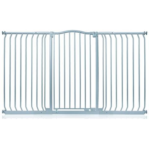 Safetots Cancelletto Di Sicurezza Extra Alto Con Parte Superiore Incurvata, 161cm - 170cm, Grigio Opaco, Extra Alto Con 100cm Di Altezza - Foto 1